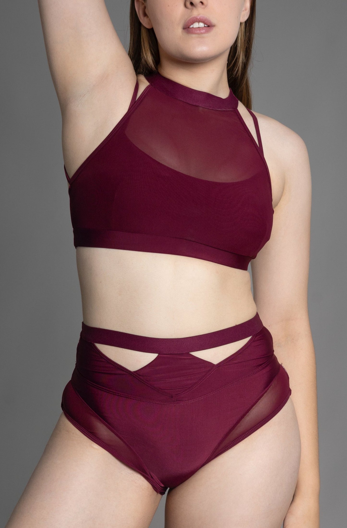 GRACE LOW WAIST BOTTOM MULBERRY