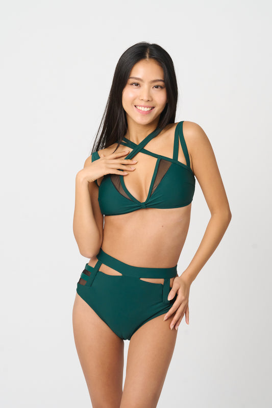 CHARLOTTE HIGH WAIST BOTTOM GREEN