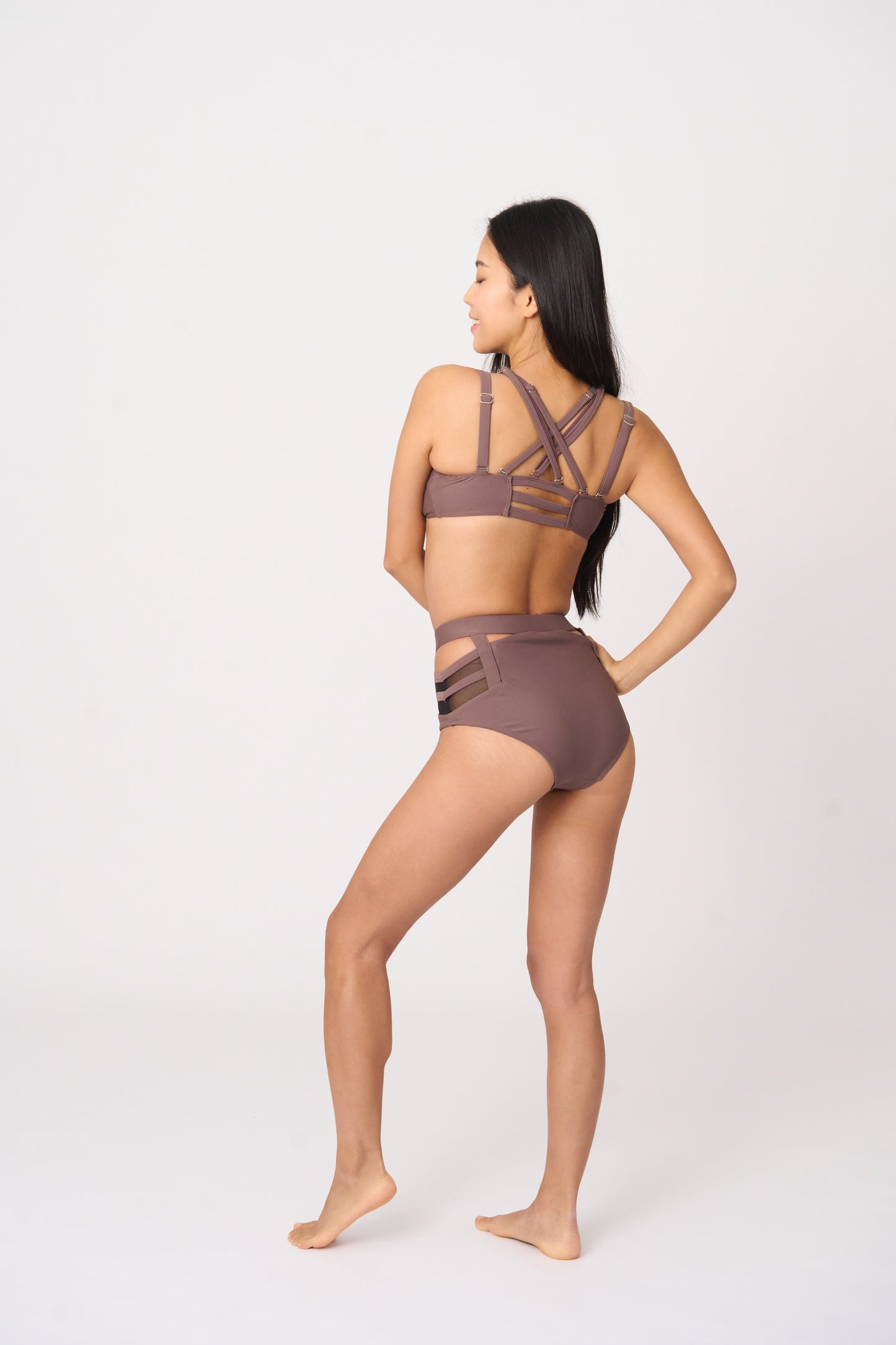 CHARLOTTE HIGH WAIST MAHOGANY