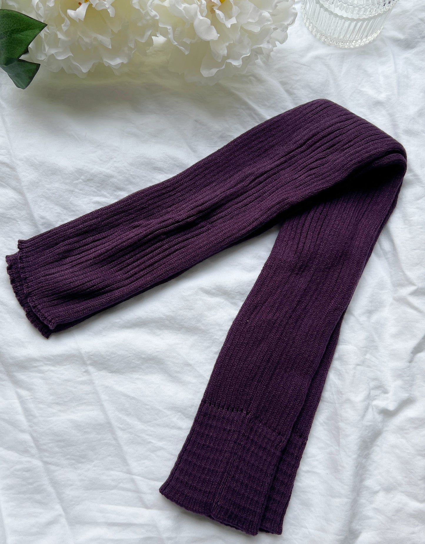 PURPLE LEG WARMERS