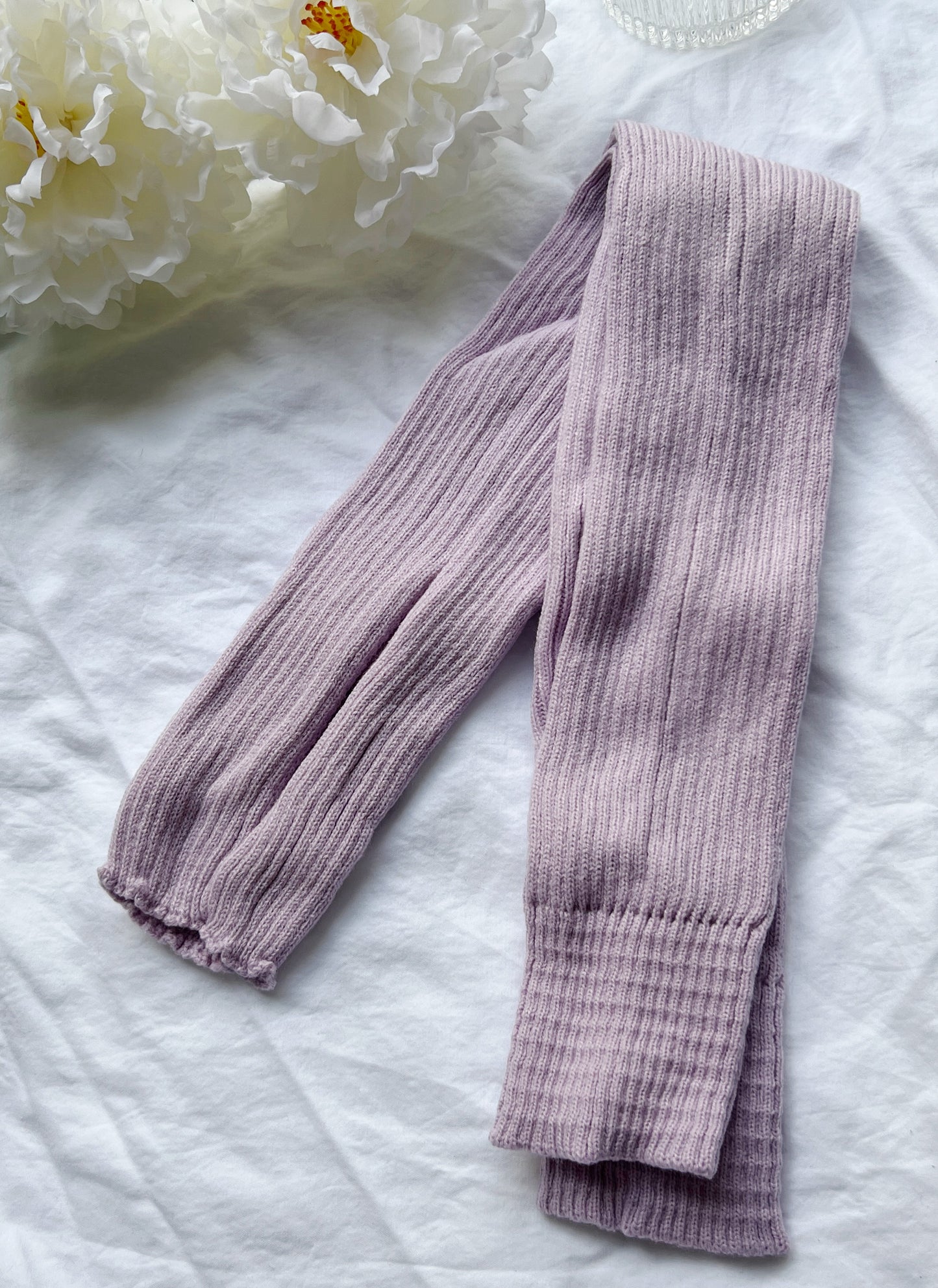 LAVENDER LEG WARMERS